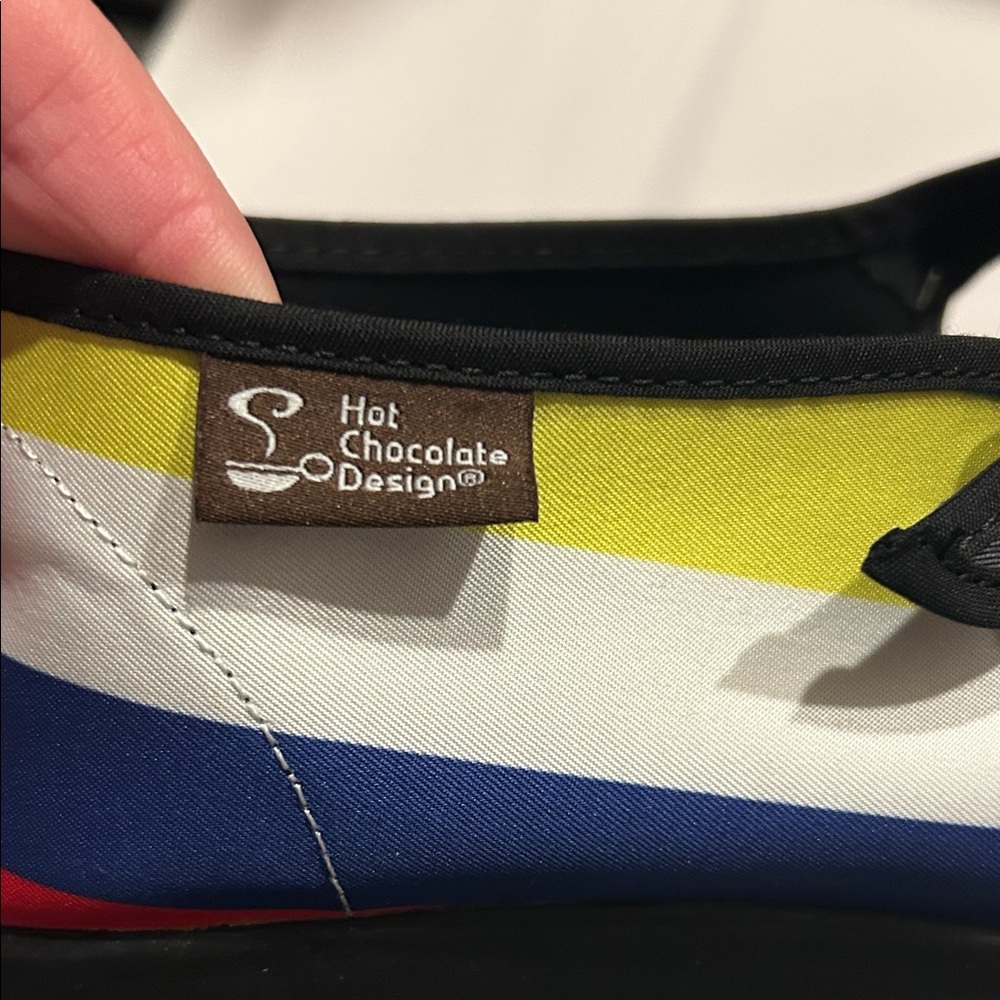 Chocolaticas Multicolor and Black Patterned Flats - Picture 2 of 8